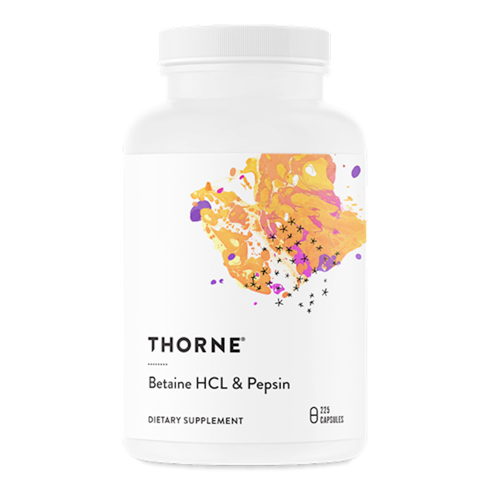 Betaine HCL & Pepsin Thorne - Premium Vitamins & Supplements from Thorne - Just $44.00! Shop now at Nutrigeek