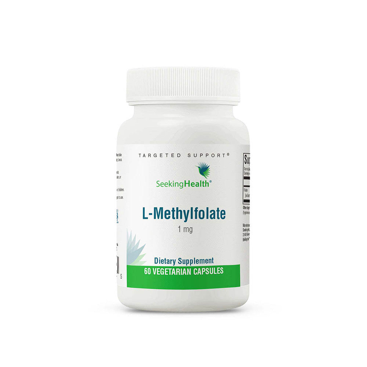 L-Methylfolate (formerly L-5-MTHF - 1,700 mcg DFE) 60 capsules Seeking Health - Nutrigeek
