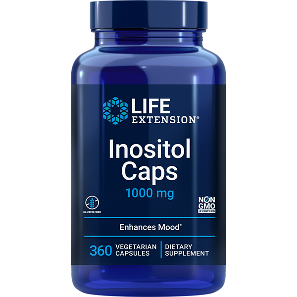 Inositol Caps 1000 mg, 360 vegetarian capsules Life Extension - Premium Vitamins & Supplements from Life Extension - Just $48.99! Shop now at Nutrigeek