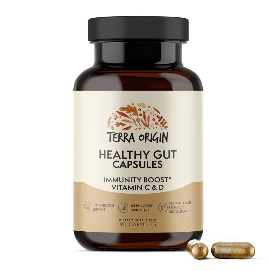 Healthy Gut Capsules & Immunity Boost 90 capsules Terra Origin - Nutrigeek