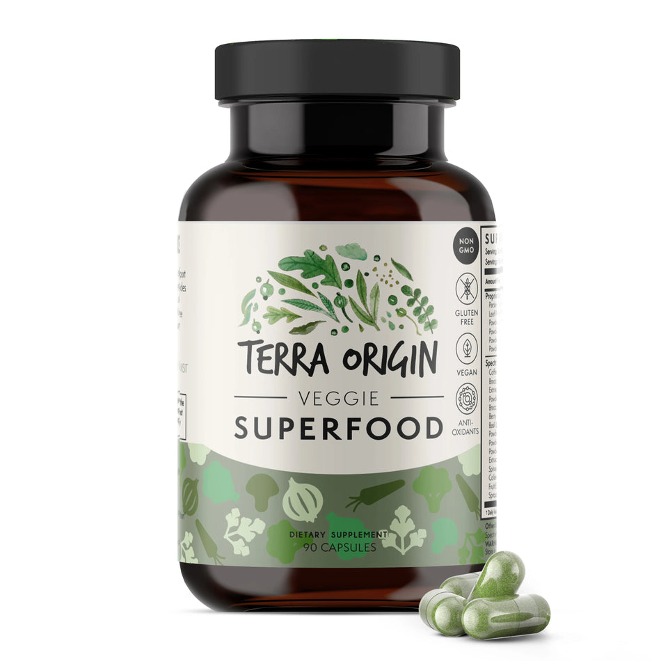 Veggie Superfood Capsules 90 capsules Terra Origin - Nutrigeek
