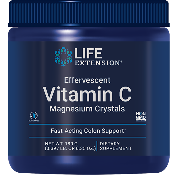 Effervescent Vitamin C Magnesium Crystals 180 Grams Life Extension - Premium Vitamins & Supplements from Life Extension - Just $15.99! Shop now at Nutrigeek