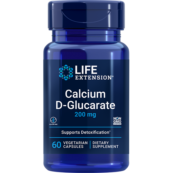Calcium D Glucarate 200mg 60 capsules Life Extension - Premium Vitamins & Supplements from Life Extension - Just $15.99! Shop now at Nutrigeek