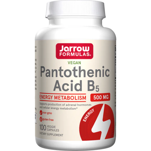 Pantothenic Acid 500mg 100 capsules Jarrow Formulas