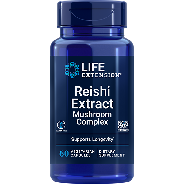 Reishi Extract Mushroom Complex 60 capsules Life Extension – Nutrigeek
