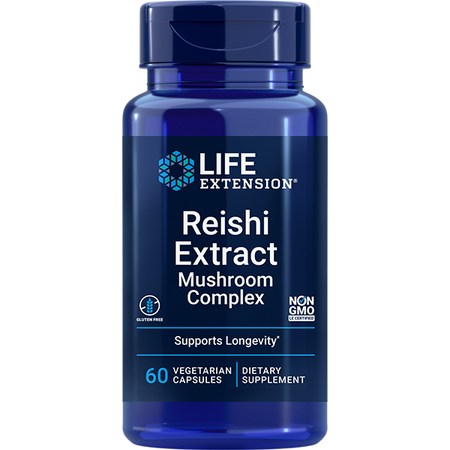 Reishi Extract Mushroom Complex 60 capsules Life Extension - Premium Vitamins & Supplements from Life Extension - Just $22.99! Shop now at Nutrigeek