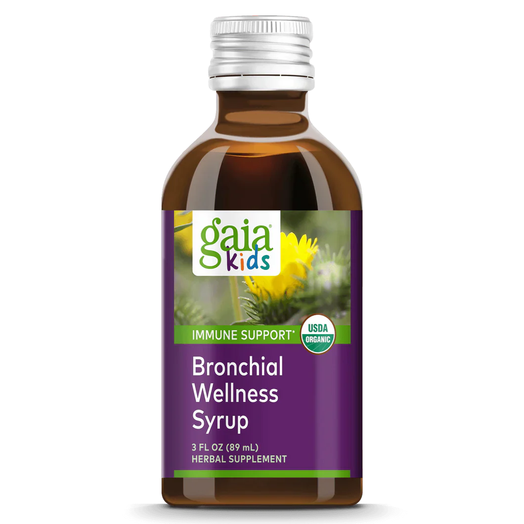 Bronchial Wellness for Kids 3 Ounces (89ml) Gaia Herbs - Premium Vitamins & Supplements from Gaia Herbs - Just $21.99! Shop now at Nutrigeek