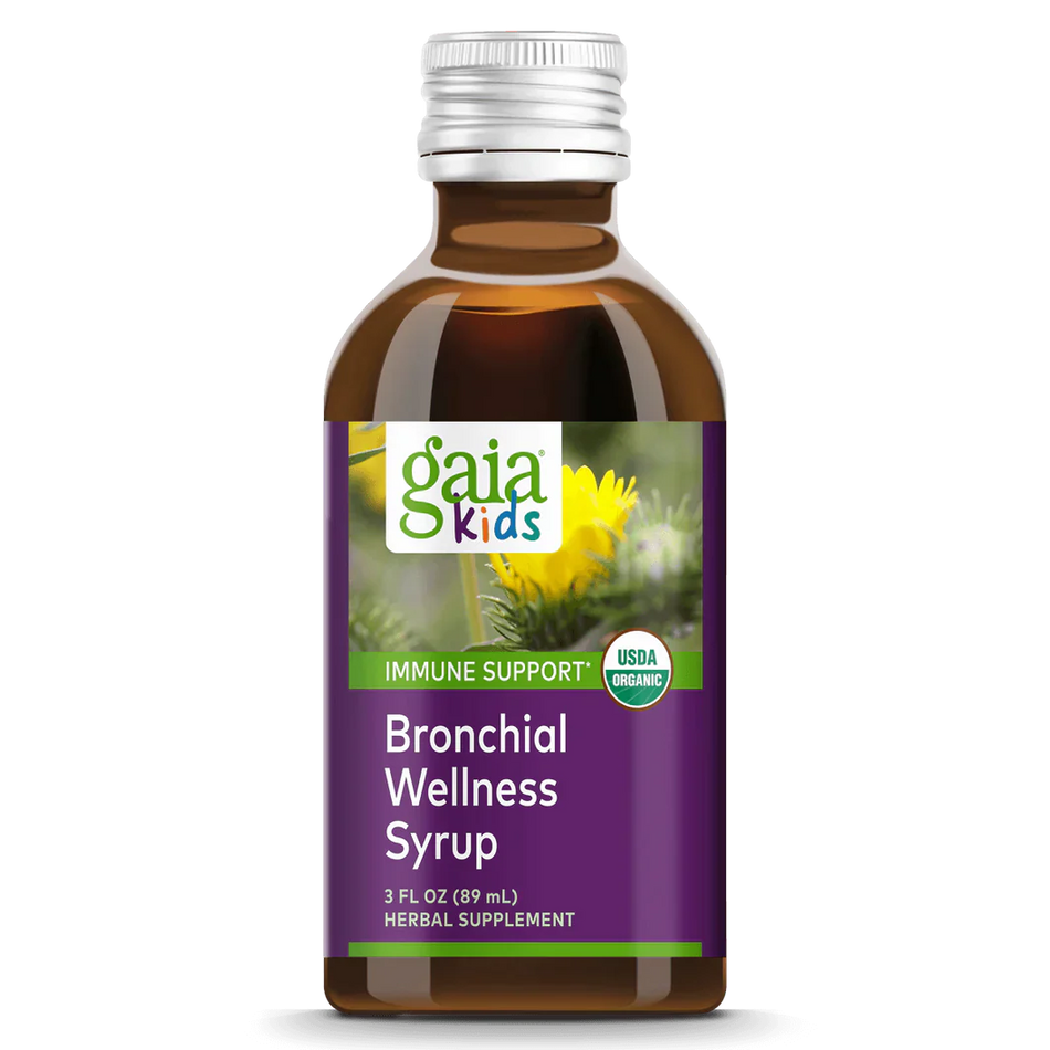 Bronchial Wellness for Kids 3 Ounces (89ml) Gaia Herbs - Premium Vitamins & Supplements from Gaia Herbs - Just $21.99! Shop now at Nutrigeek