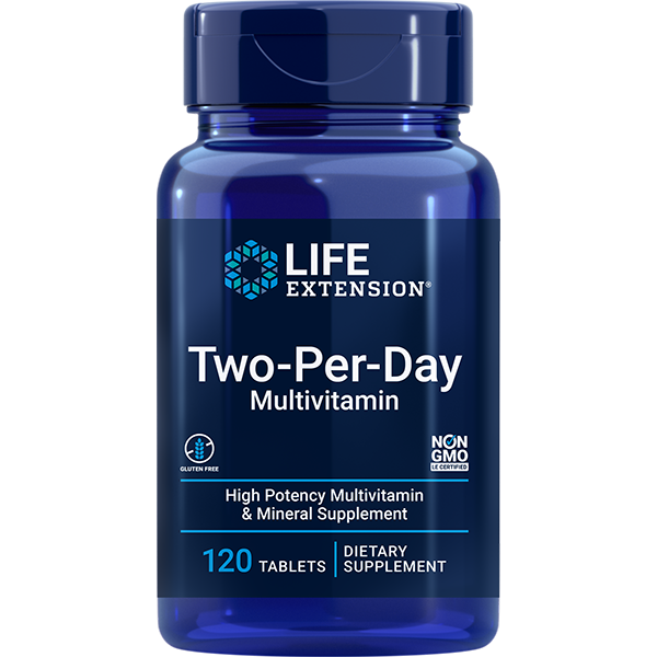 Two-Per-Day Multivitamin 120 tablets Life Extension - Premium Vitamins & Supplements from Life Extension - Just $18.30! Shop now at Nutrigeek
