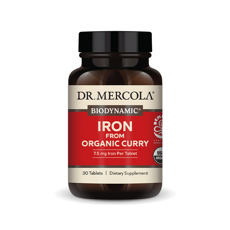 Biodynamic® Iron from Organic Curry 30 tablets Dr.Mercola