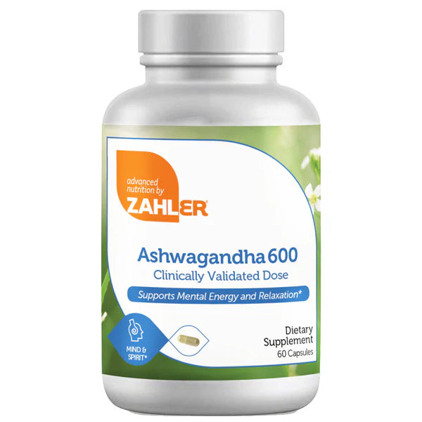 Ashwagandha 600 60 Capsules Zahler