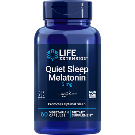 Quiet Sleep Melatonin 5mg 60 capsules Life Extension - Premium Vitamins & Supplements from Life Extension - Just $13.99! Shop now at Nutrigeek