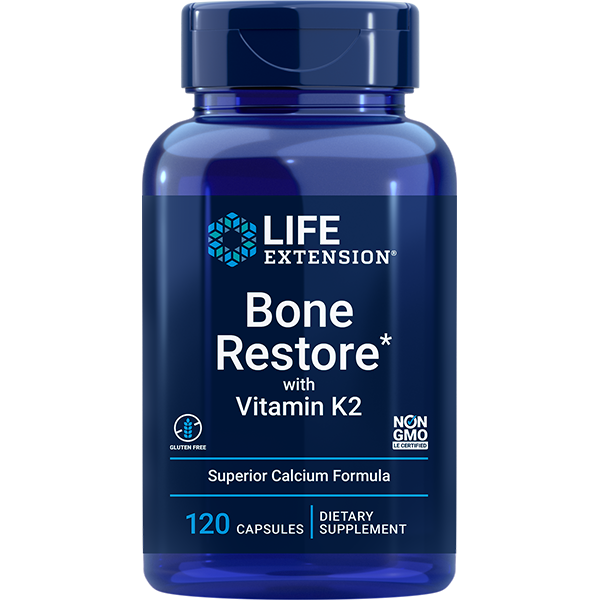 Bone Restore with Vitamin K2 120 capsules Life Extension - Premium Vitamins & Supplements from Life Extension - Just $18.99! Shop now at Nutrigeek