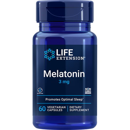 Melatonin 3 mg 60 capsules Life Extension - Premium Vitamins & Supplements from Life Extension - Just $8.99! Shop now at Nutrigeek