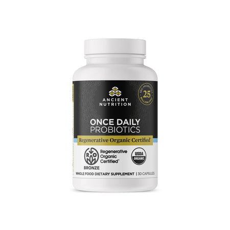 Regenerative Organic Certified™ Once Daily Probiotics 30 capsules Ancient Nutrition - Nutrigeek