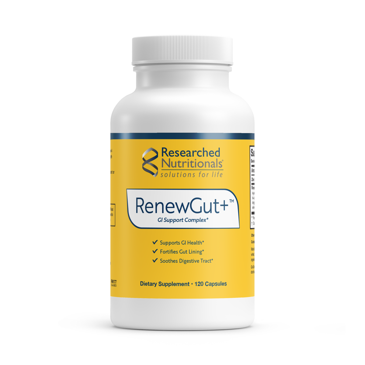 RenewGut+™ 120 capsules Researched Nutritionals - Nutrigeek