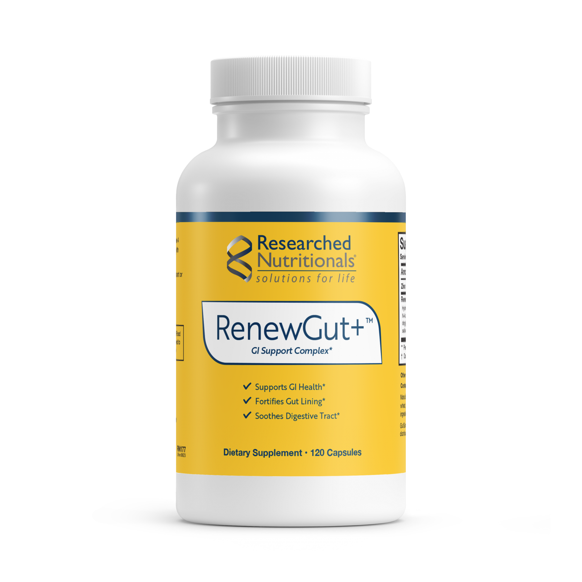 RenewGut+™ 120 capsules Researched Nutritionals - Nutrigeek