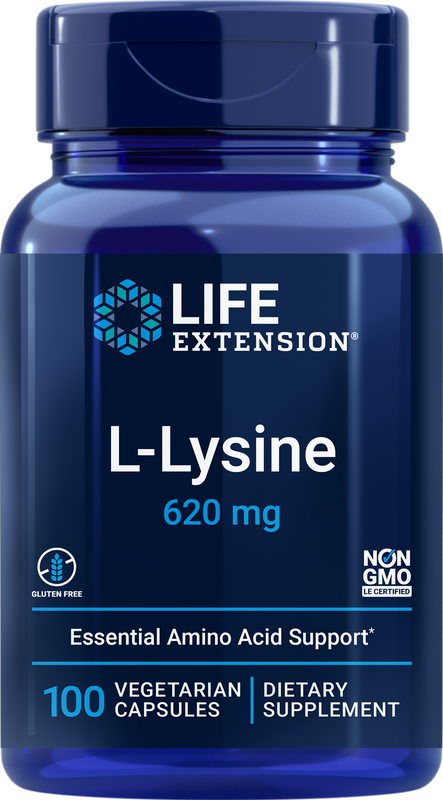 L-Lysine 620 mg 100 capsules Life Extension - Premium Vitamins & Supplements from Life Extension - Just $8.99! Shop now at Nutrigeek