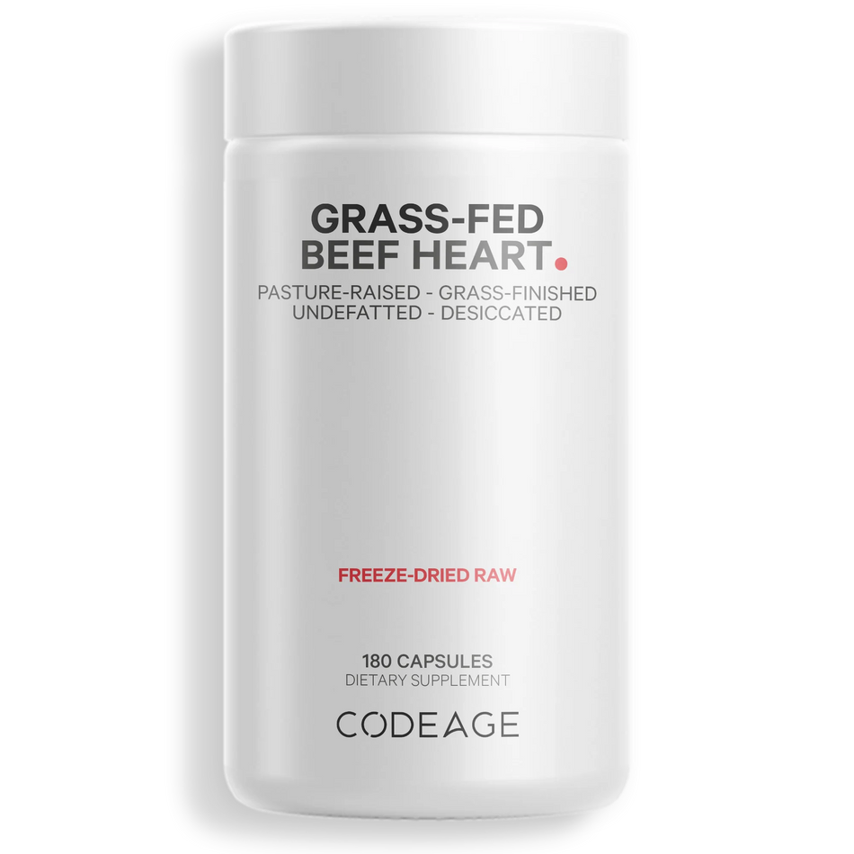 Grass Fed Beef Heart 180 capsules CodeAge