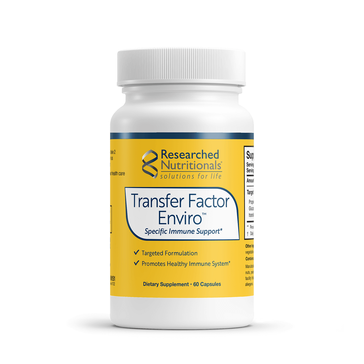 Transfer Factor Enviro™ 60 capsules Researched Nutritionals - Nutrigeek