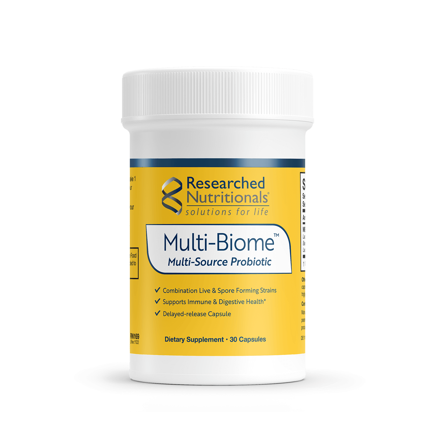 Multi-Biome™ 30 capsules Researched Nutritionals - Nutrigeek