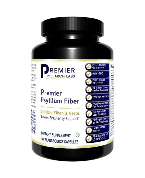 Psyllium Fiber 180 capsules Premier Research Labs