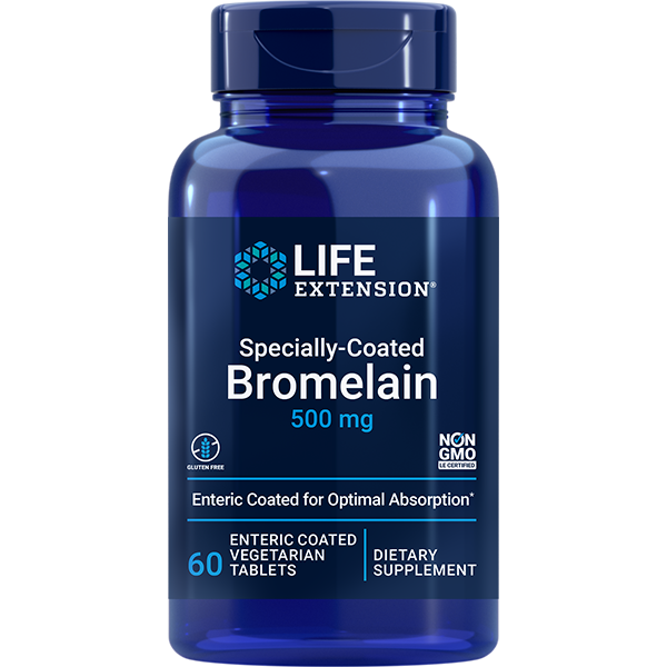 Specially-Coated Bromelain 60 tablets Life Extension - Premium Vitamins & Supplements from Life Extension - Just $15.99! Shop now at Nutrigeek