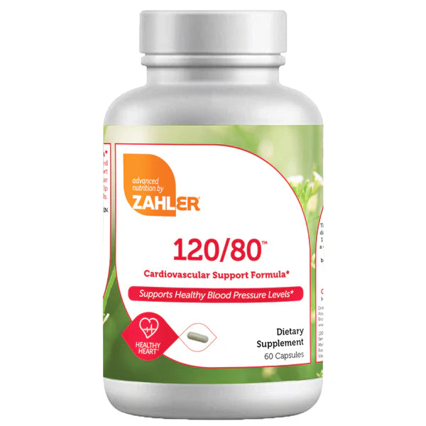 120/80 Cardiovascular Support Formula 60 capsules Zahler