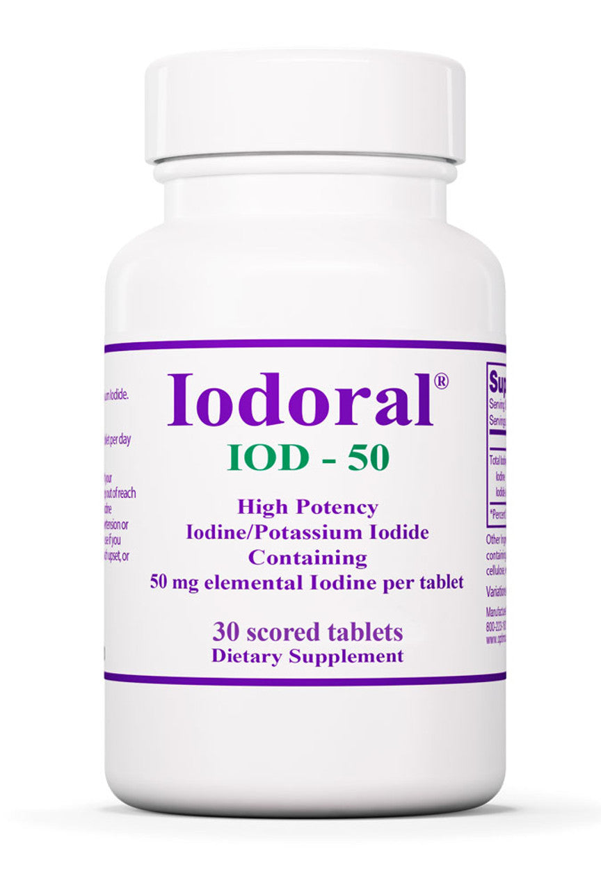 Iodoral® IOD-50 30 tablets Optimox - Nutrigeek