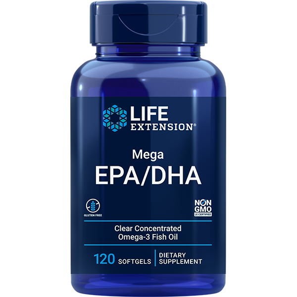 Mega EPA/DHA 120 Softgels Life Extension - Premium Vitamins & Supplements from Life Extension - Just $21.99! Shop now at Nutrigeek