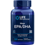 Mega EPA/DHA 120 Softgels Life Extension - Premium Vitamins & Supplements from Life Extension - Just $21.99! Shop now at Nutrigeek