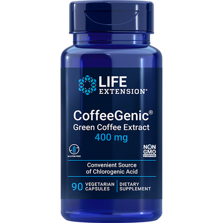 CoffeeGenic Green Coffee Extract 400mg 90 capsules Life Extension - Premium Vitamins & Supplements from Life Extension - Just $24.99! Shop now at Nutrigeek