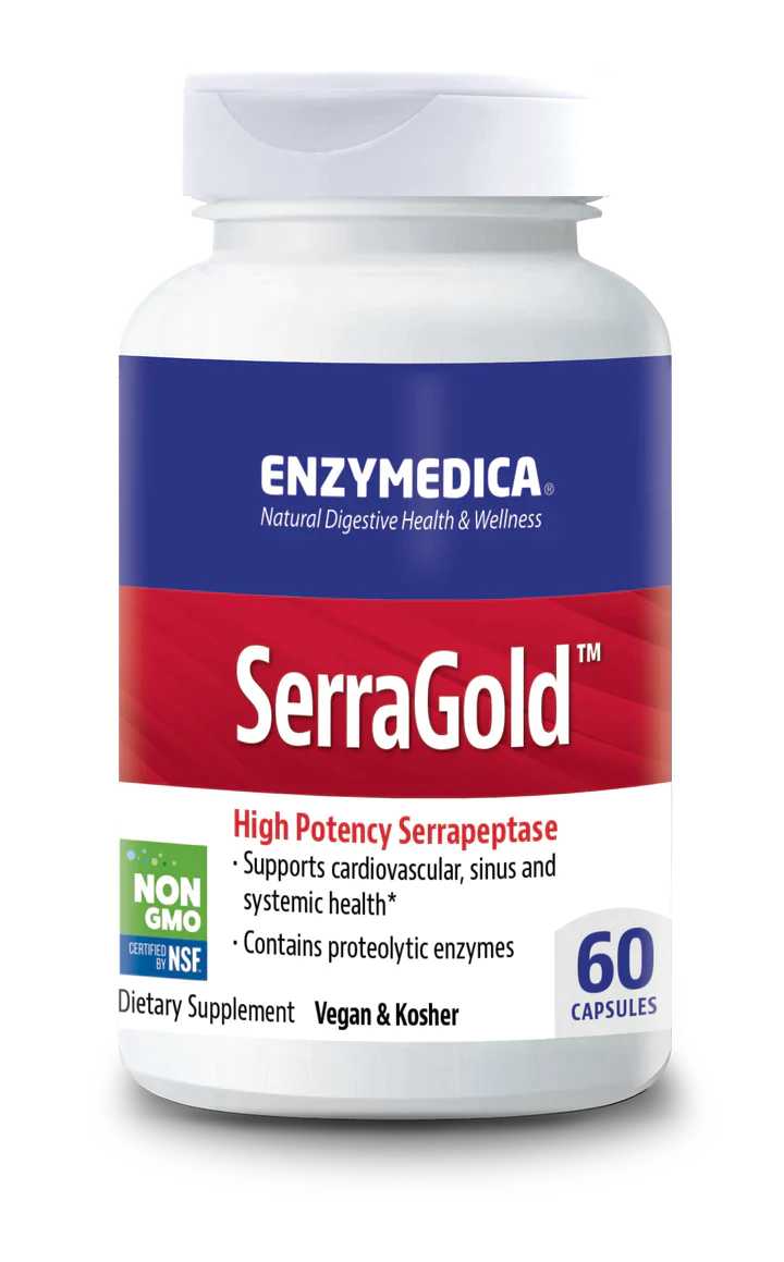 SerraGold™ 60 capsules Enzymedica - Premium Vitamins & Supplements from Enzymedica - Just $32.99! Shop now at Nutrigeek