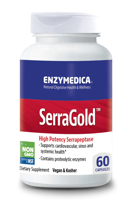 SerraGold™ 60 capsules Enzymedica - Premium Vitamins & Supplements from Enzymedica - Just $32.99! Shop now at Nutrigeek