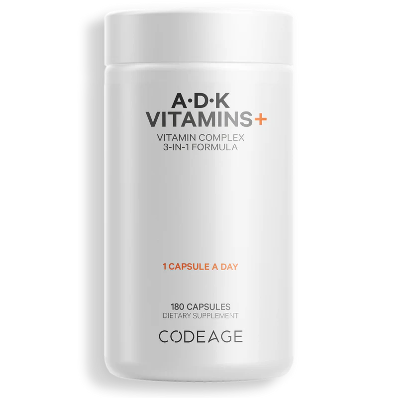 A D K Vitamins+ 180 capsules CodeAge