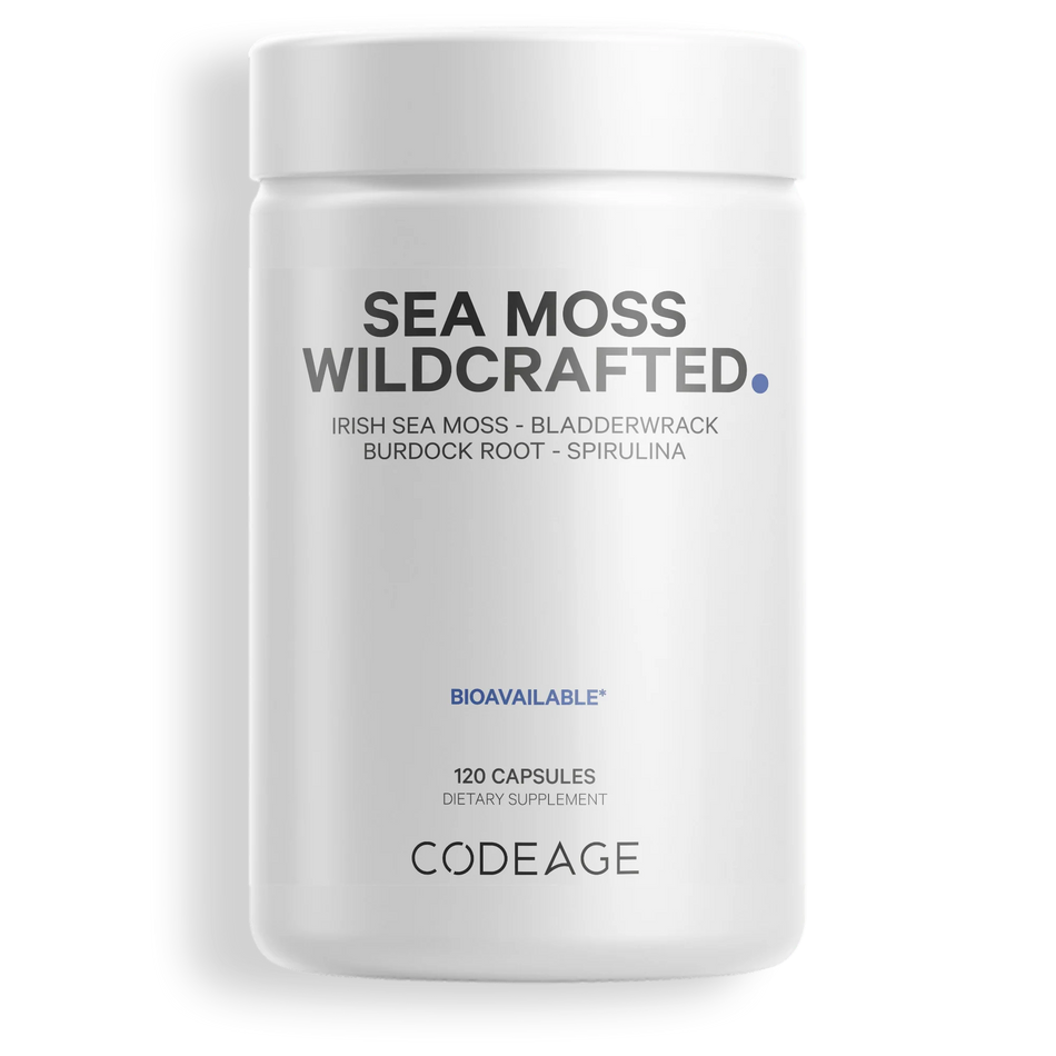 Sea Moss Wildcrafted 120 capsules CodeAge