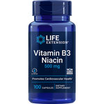 Vitamin B3 Niacin 500mg 100 capsules Life Extension - Premium Vitamins & Supplements from Life Extension - Just $7.99! Shop now at Nutrigeek