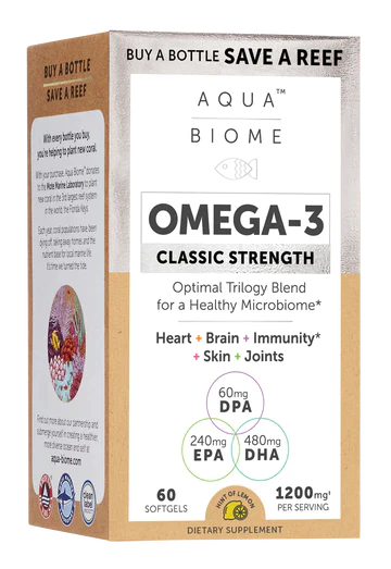 Aqua Biome™ Fish Oil Classic Strength softgels Enzymedica - Premium Vitamins & Supplements from Enzymedica - Just $27.49! Shop now at Nutrigeek