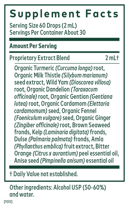 Digestive Bitters with Turmeric 2 ounces (59ml) Gaia Herbs - Premium Vitamins & Supplements from Gaia Herbs - Just $18.99! Shop now at Nutrigeek