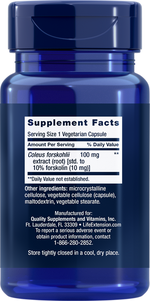 Forskolin 10mg 60 capsules Life Extension - Premium Vitamins & Supplements from Life Extension - Just $12.99! Shop now at Nutrigeek