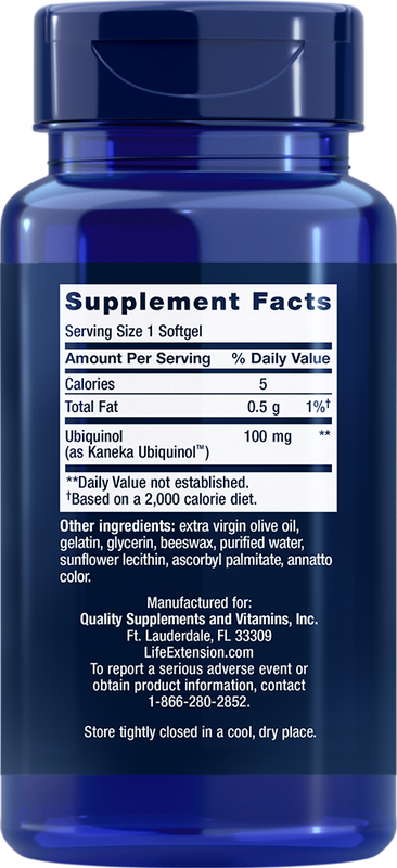 Super Ubiquinol CoQ10 100 mg 60 softgels Life Extension - Premium Vitamins & Supplements from Life Extension - Just $43.99! Shop now at Nutrigeek