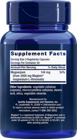 Neuro-Mag Magnesium L-Threonate 90 caps Life Extension - Premium Vitamins & Supplements from Life Extension - Just $30.75! Shop now at Nutrigeek