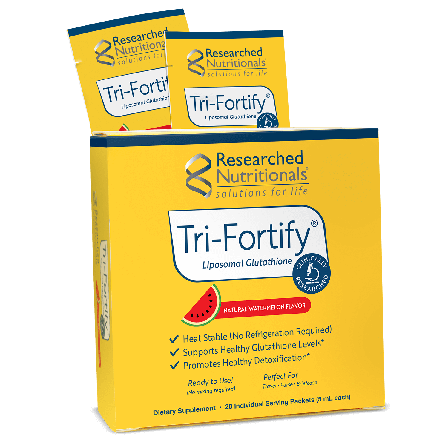 Tri-Fortify® Box of 20 Individual Serving Packets Researched Nutritionals - Nutrigeek