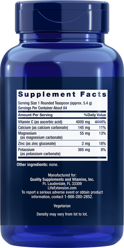 Buffered Vitamin C Powder 454.6 Grams Life Extension - Premium Vitamins & Supplements from Life Extension - Just $24.99! Shop now at Nutrigeek