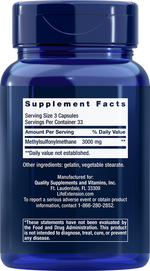 MSM 1000mg 100 capsules Life Extension - Premium Vitamins & Supplements from Life Extension - Just $10.99! Shop now at Nutrigeek