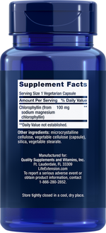 Chlorophyllin 100mg 100 capsules Life Extension - Premium Vitamins & Supplements from Life Extension - Just $19.99! Shop now at Nutrigeek