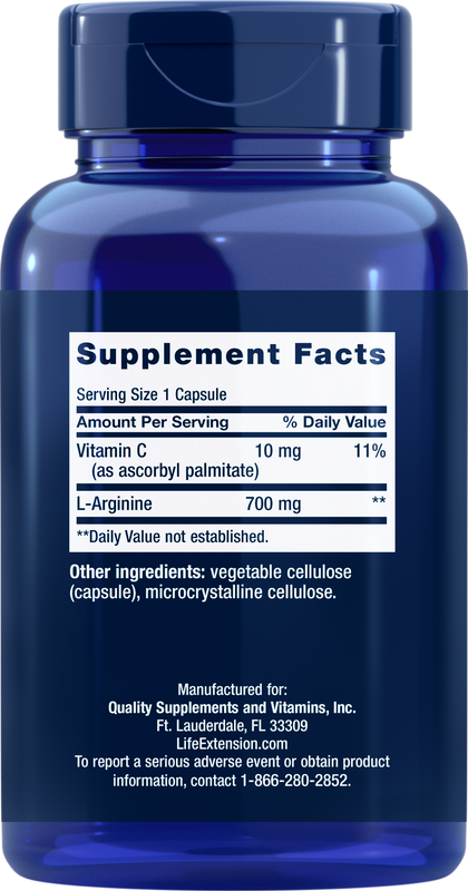 L-Arginine 200 capsules Life Extension - Premium Vitamins & Supplements from Life Extension - Just $19.99! Shop now at Nutrigeek