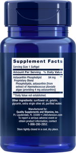 Astaxanthin with Phospholipids 4mg 30 Softgels Life Extension - Premium Vitamins & Supplements from Life Extension - Just $12.99! Shop now at Nutrigeek
