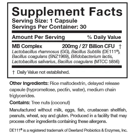 Multi-Biome™ 30 capsules Researched Nutritionals - Nutrigeek