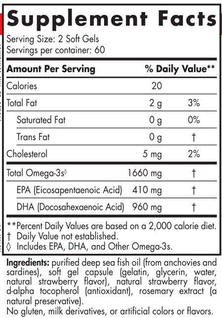 ProDHA 1000 120 Softgels Nordic Naturals - Nutrigeek